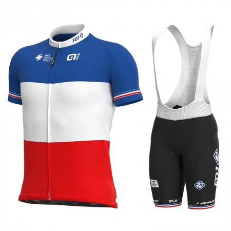 Cykeltrøje + Cykelshorts 2021 Groupama-FDJ N003